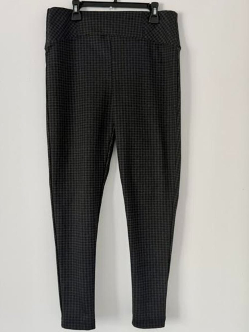 Zac & Rachel Women’s Petite Houndstooth Pull-On Skinny Ankle Pants PM